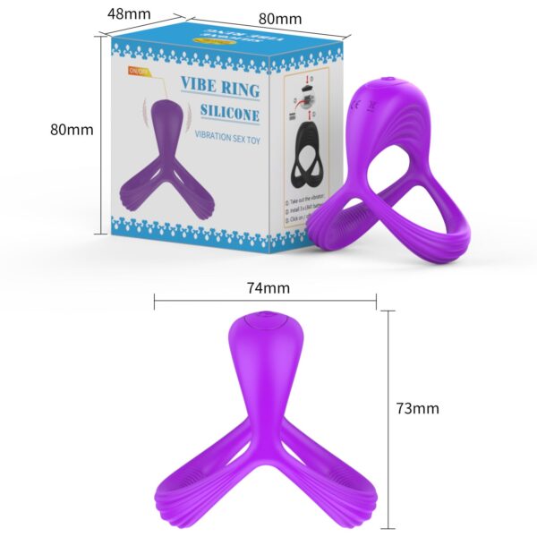 Silicone vibrating ring male vibrator