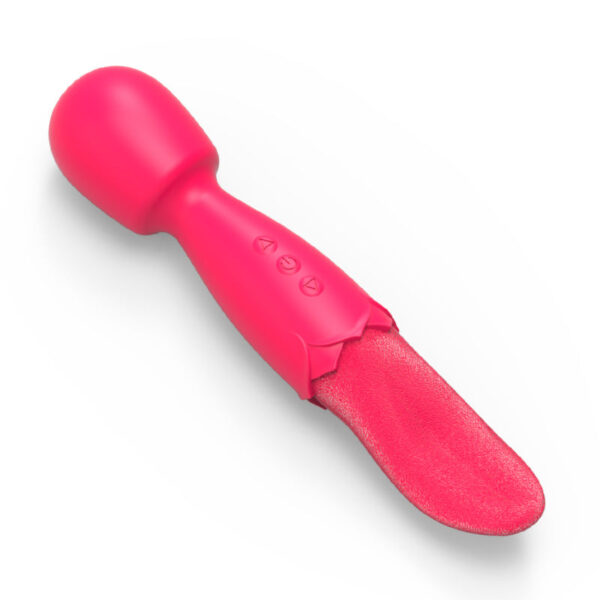 Double head AV stick tongue licking vibration massager female masturbator