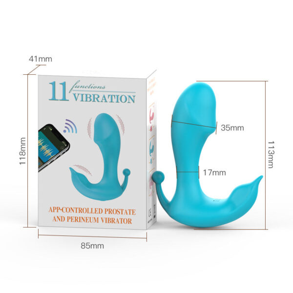 Women's invisible wear jumping egg APP wireless remote control masturbator double head vibrator