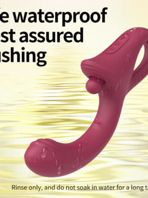 Liquid silicone vibrating stick female masturbation pat massage appliance heating stick