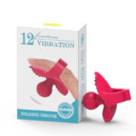 Rechargeable silicone finger massage cover fingertip vibrating egg vibrating ring masturbator massage stick