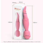 Double head AV stick tongue licking vibration massager female masturbator