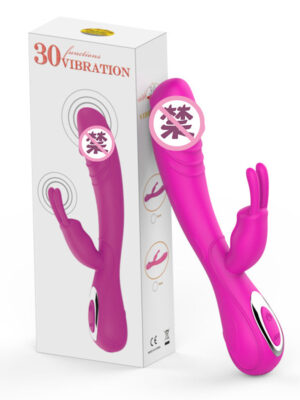 Double-headed rabbit silicone vibrator