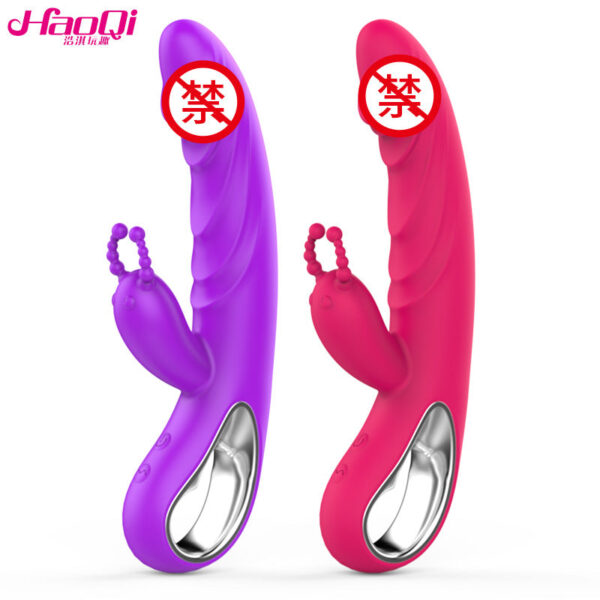 Silicone Pull Rod Heating Vibrator Massage Rod Female Masturbator