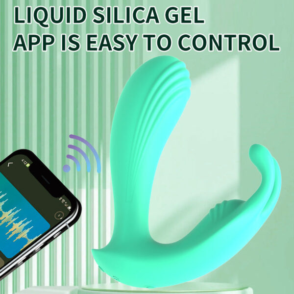 APP control liquid all-inclusive glue vibration wear female masturbation massager