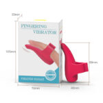 Silicone fingertip vibrating cover female massage masturbator