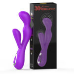 Rechargeable Silicone Double Head Vibrator Female Masturbator