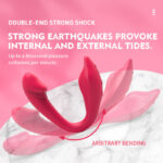 intelligent app remote control wearing bending double head vibrating stick women S masturbation