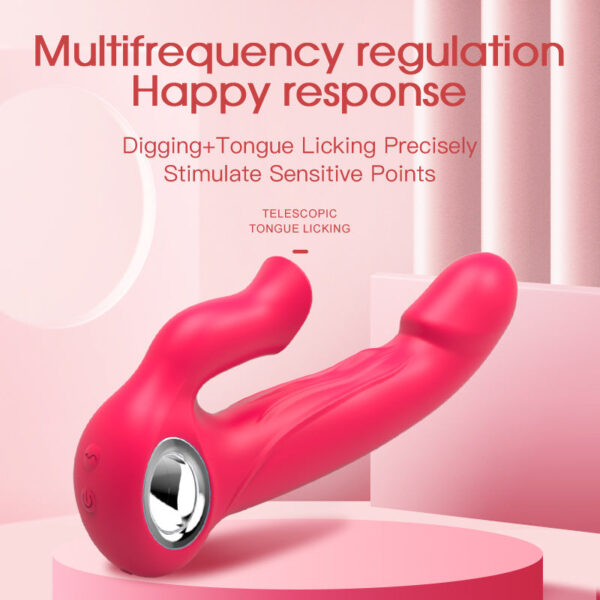 Female Masturbation Sex Products Tongue Licking Massager Vibrator