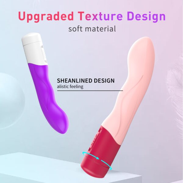Three-frequency silicone vibrating stick adult sex products female masturbator