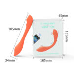 Bendable Women's Wear Liquid Silicone All-Inclusive Adhesive APP Control Double Head Vibration AV Stick