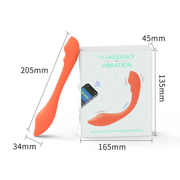 Bendable Women's Wear Liquid Silicone All-Inclusive Adhesive APP Control Double Head Vibration AV Stick