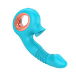 Warm telescopic stick sucker female masturbation appliance massage stick