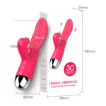 Silicone USB Charging Vibrator Adult Female Masturbation Tongue Licking Massager
